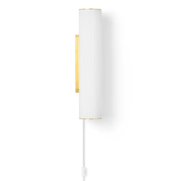 ferm LIVING Vuelta wandlamp 40 cm Wit-messing