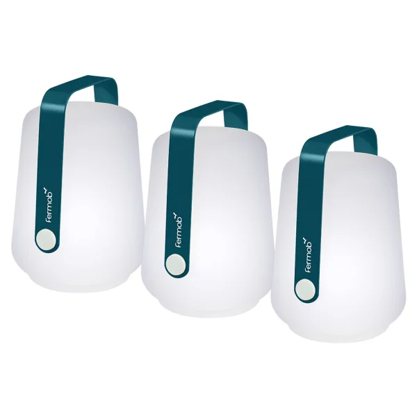 Fermob Balad Buitenlamp - set van 3 lampen - 21 acapulcoblauw