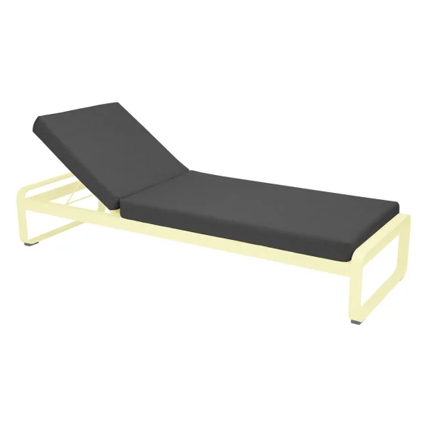 Fermob BELLEVIE Komfort - Ligbed - A3 grafietgrijs - A6 citroensorbet