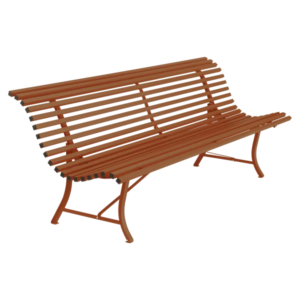 Fermob LOUISIANE bank - E2 gekonfijte sinaasappel - 200 x 80 x 72 cm