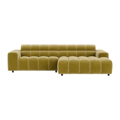 FÉST Dot Hoekbank met Chaise Longue - Royal / Pistache