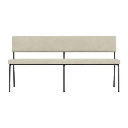 FÉST Monday 2-zits Eetkamerbank - Soil - Natural / Black