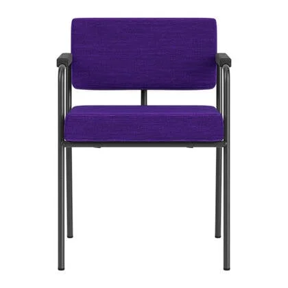 FÉST Monday Eetkamerstoel met Armleuning - Steelcut Quartet - Black / Purple