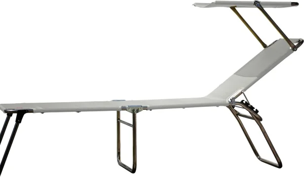 Fiam Amigo 40+ Sun driepotig ligbed - zilvergrijs
