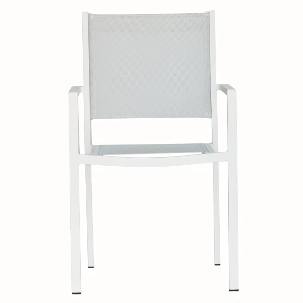 Fiam Fiam Aria Stapelfauteuil - wit / zilvergrijs