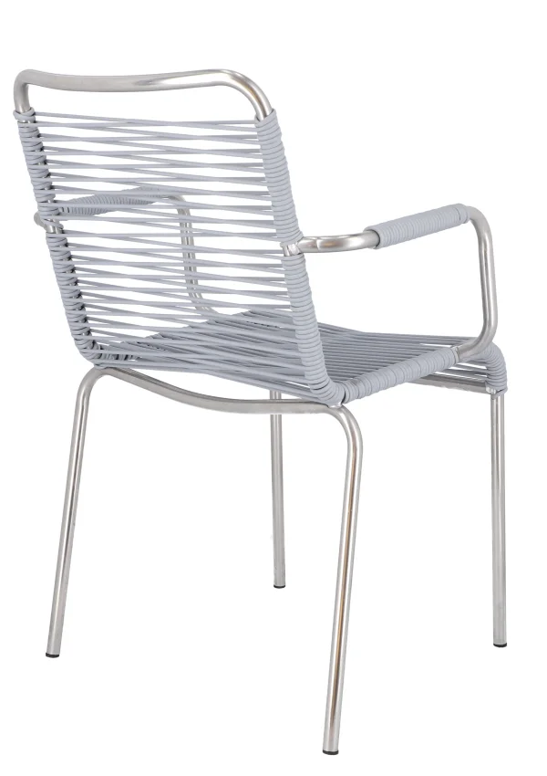 Fiam Fiam Mya Spaghetti Armleunstoel Stapelbaar - grijs