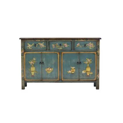 Fine Asianliving Chinees Dressoir Blauw