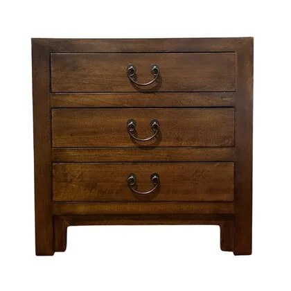 Fine Asianliving Chinees Nachtkastje Bruin Bamboe