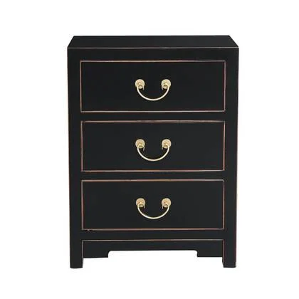 Fine Asianliving Chinees Nachtkastje Onyx Zwart -