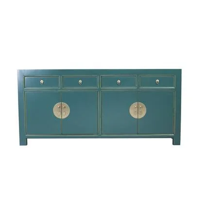 Fine Asianliving Chinese Dressoir Teal Blauw