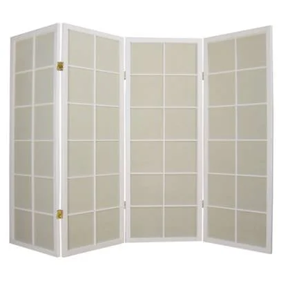 Fine Asianliving Japanse Kamerscherm B180xH130cm 4 Panelen Shoji