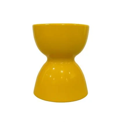 Fine Asianliving Keramische Kruk Geel Handgemaakt -