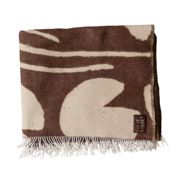 Fine Little Day Water lilies plaid 130x220 cm Blue-green