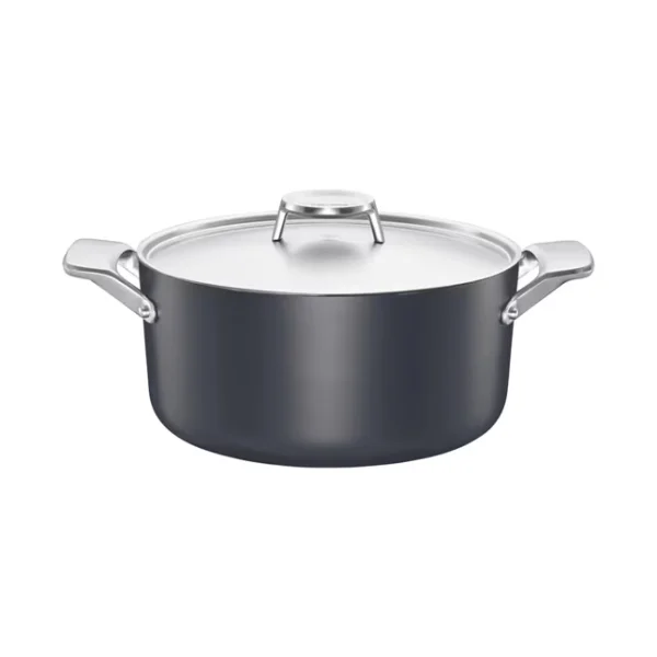 Fiskars Taiten braadpan met deksel 3,5 l Zwart