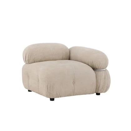 Fjôrd - Bank Module Hoek Links - Beige - 95cm - Mika