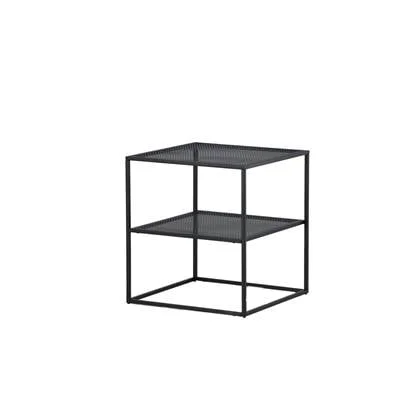 Fjôrd - Bijzettafel Zwart 65cm - Staal - Netz