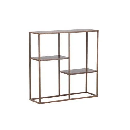 Fjôrd - Dressoir Walnoot - 80x26x81cm - Staal