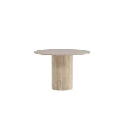 Fjôrd - Eettafel Beige Rond - 110x110x75cm - Bianca