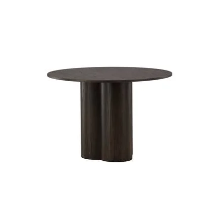 Fjôrd - Eettafel Donkerbruin Rond - Ø110x76cm - Olivia