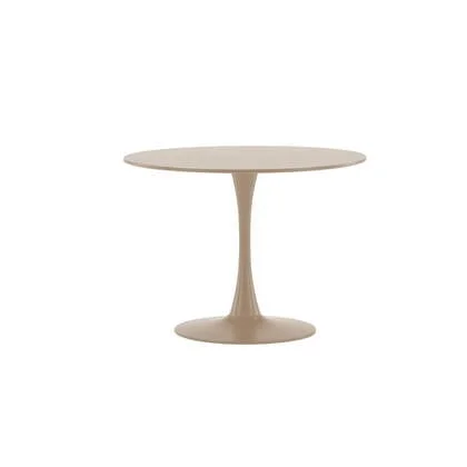 Fjôrd - Eettafel Rond - Beige MDF - 100x100x75cm - Glade