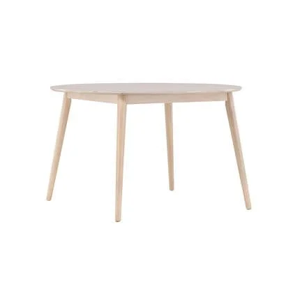 Fjôrd - Eettafel Rond - Naturel MDF - 120x120x75cm - Flora