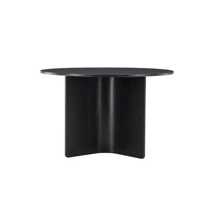 Fjôrd - Eettafel Rond - Zwart - 120x120x76cm - Tyresö
