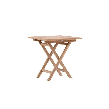 Fjôrd - Eettafel Vierkant - Naturel Teakhout - 70x70x75cm - Kenya