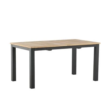 Fjôrd - Eettafel Zwart 152|210cm - Teakhout - Panama