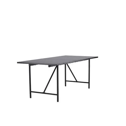 Fjôrd - Eettafel Zwart 200cm - MDF - Astrid