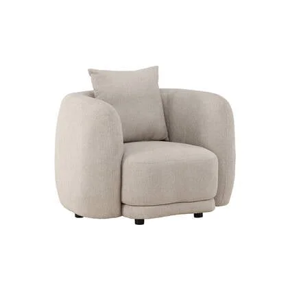 Fjôrd - Fauteuil Beige Stof - 110x97x72cm - Cielo