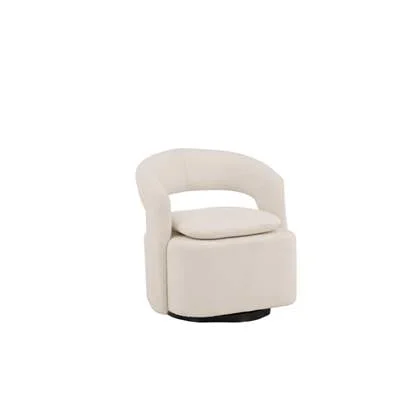 Fjôrd - Fauteuil Wit - Bouclé - Laurel