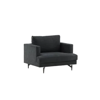 Fjôrd - Fauteuil Zwart - Stof - Sofia