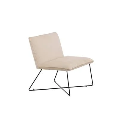 Fjôrd - Fauteuil Zwart|Off White - Velvet - X-lounge