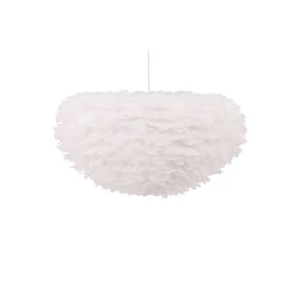 Fjôrd - Hanglamp Wit - 75x75cm - Veren - Nicola