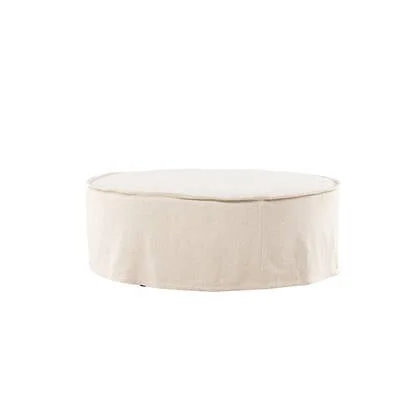 Fjôrd - Ottoman Beige Stof - 101x101x37cm - Vindö