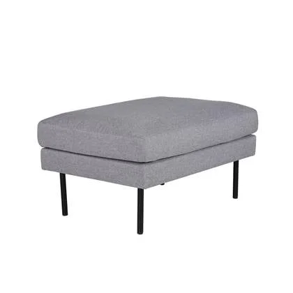 Fjôrd - Poef Grijs - Stof - Zoom