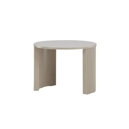 Fjôrd - Salontafel Rond - Beige MDF - 60x60x45cm - Bristol
