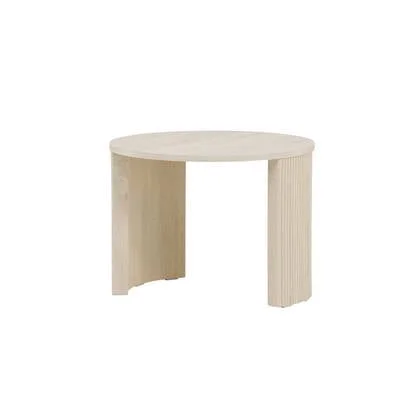 Fjôrd - Salontafel Rond - Naturel MDF - 60x60x45cm - Bristol