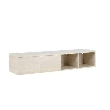 Fjôrd - Tv-meubel Whitewash - 180x45x35cm - Nomi