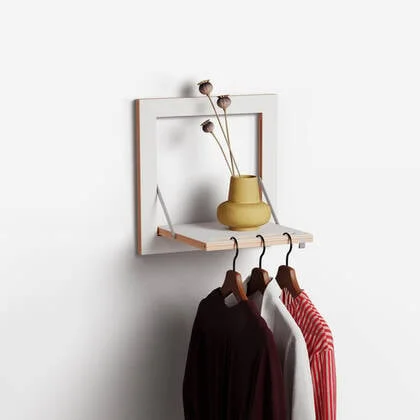 Fläpps Kledingrek Hangrail 40x40-1 - Wit