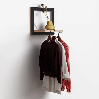 Fläpps Kledingrek Hangrail 40x40-1 - Zwart