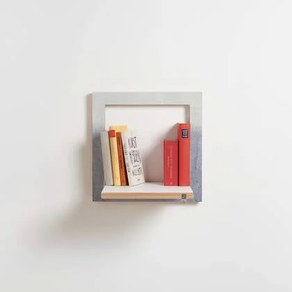 Fläpps plank 40x40-1 - Fading Grey door Monika Strigel