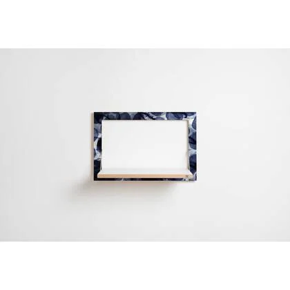 Fläpps plank 60x40-1 - Bubbles Indigo door Pattern Studio