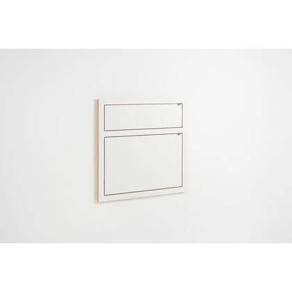 Fläpps Wandbureau|secretaresse 80x80-2 - Wit