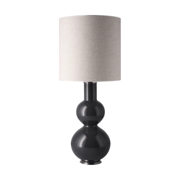 Flavia Lamps Augusta tafellamp grijze lampvoet London Beige M