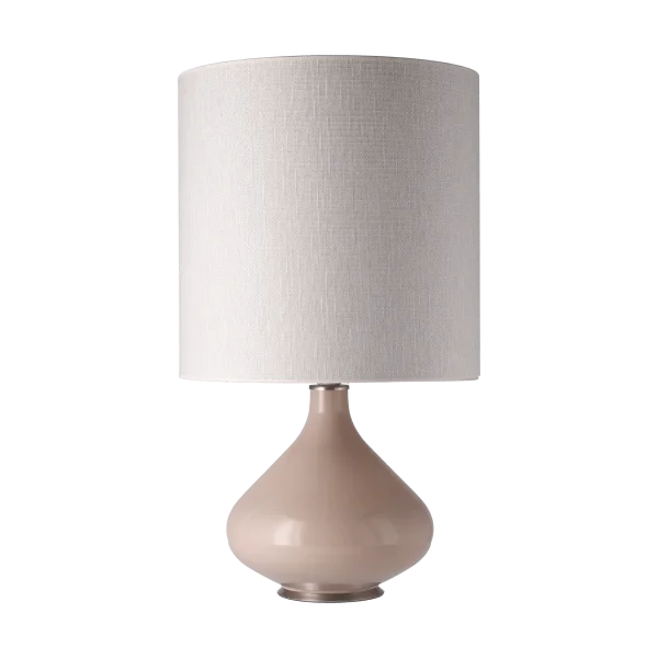 Flavia Lamps Flavia tafellamp beige lampvoet Babel Beige M