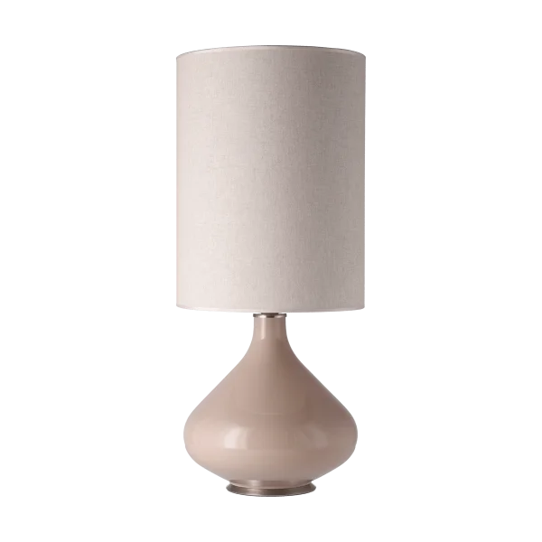 Flavia Lamps Flavia tafellamp beige lampvoet Milano Tostado L