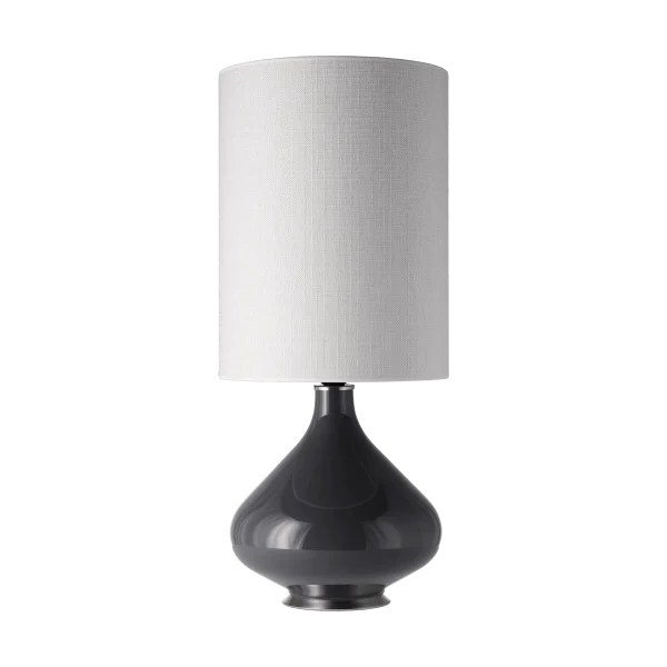 Flavia Lamps Flavia tafellamp grijze lampvoet Babel Beige L