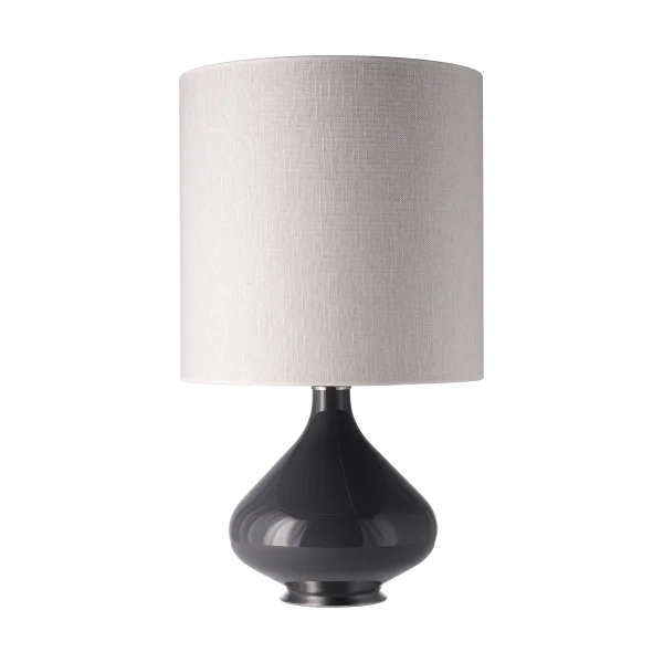 Flavia Lamps Flavia tafellamp grijze lampvoet Babel Beige M