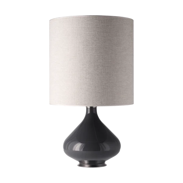 Flavia Lamps Flavia tafellamp grijze lampvoet London Beige M